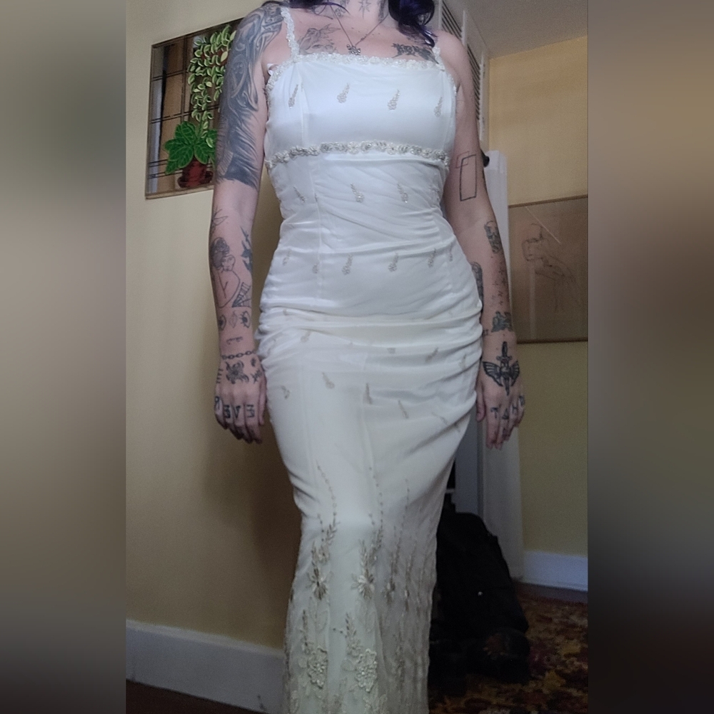 Gunne Saxx Y2k Bridal Beaded Dress